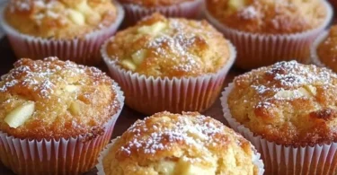 Saftige Apfel Quark Muffins frisch aus dem Ofen