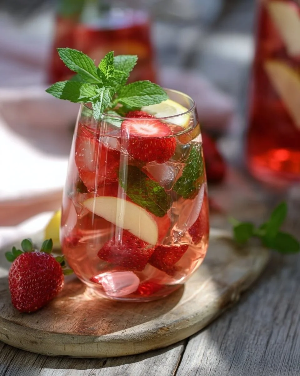 Erdbeer-Minz-Bowle
