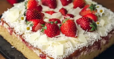 Frau Holle Kuchen - köstliches deutsches Dessert mit fruchtiger Füllung