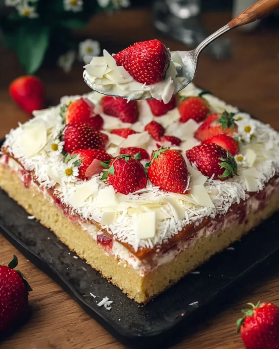 Frau Holle Kuchen - köstliches deutsches Dessert mit fruchtiger Füllung