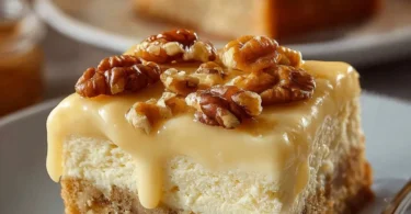 Friss-dich-dumm-Kuchen mit bunten Streuseln auf einem Teller