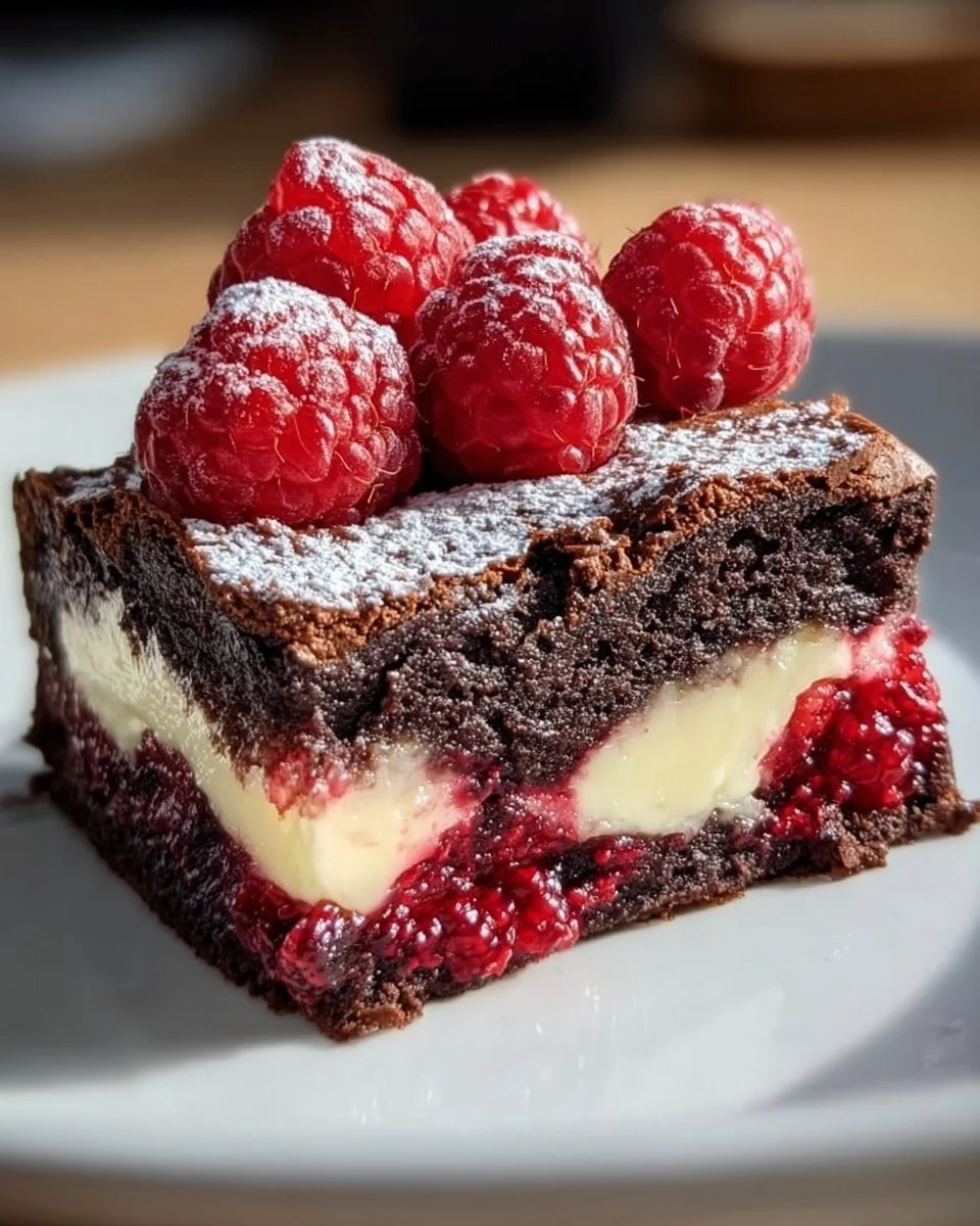 Himbeer-Brownie-Käsekuchen