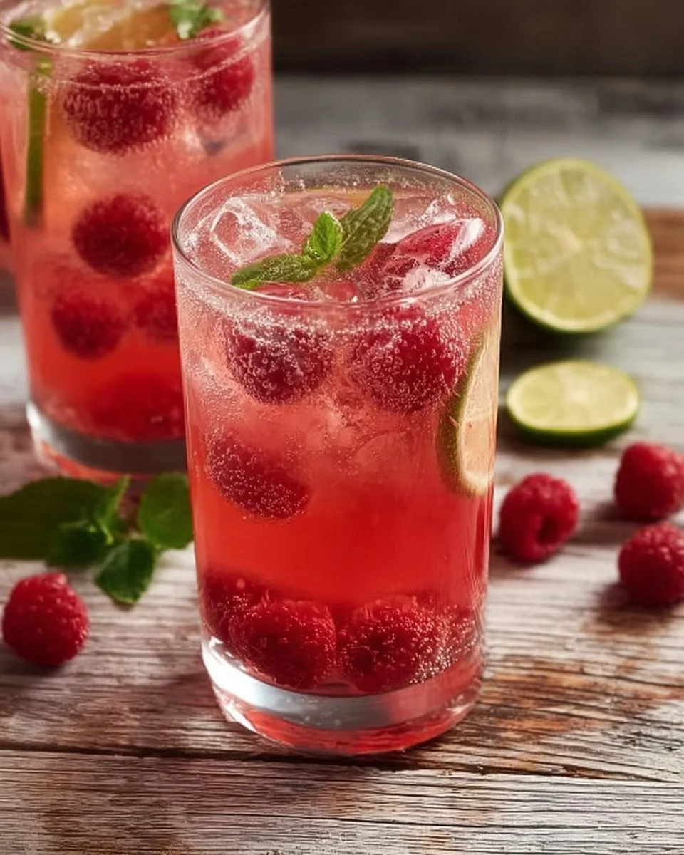 Himbeerlimonade ohne Zucker