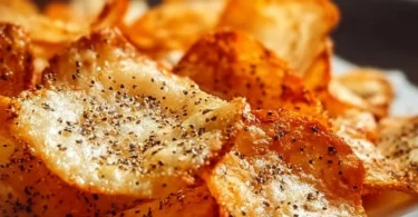 Köstliche Hüttenkäse-Chips auf einem Teller, gesunder Snack