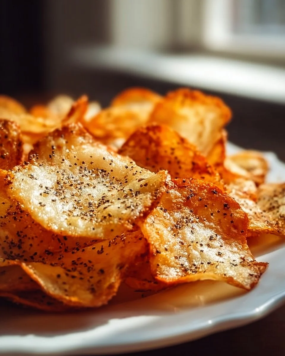 Köstliche Hüttenkäse-Chips auf einem Teller, gesunder Snack