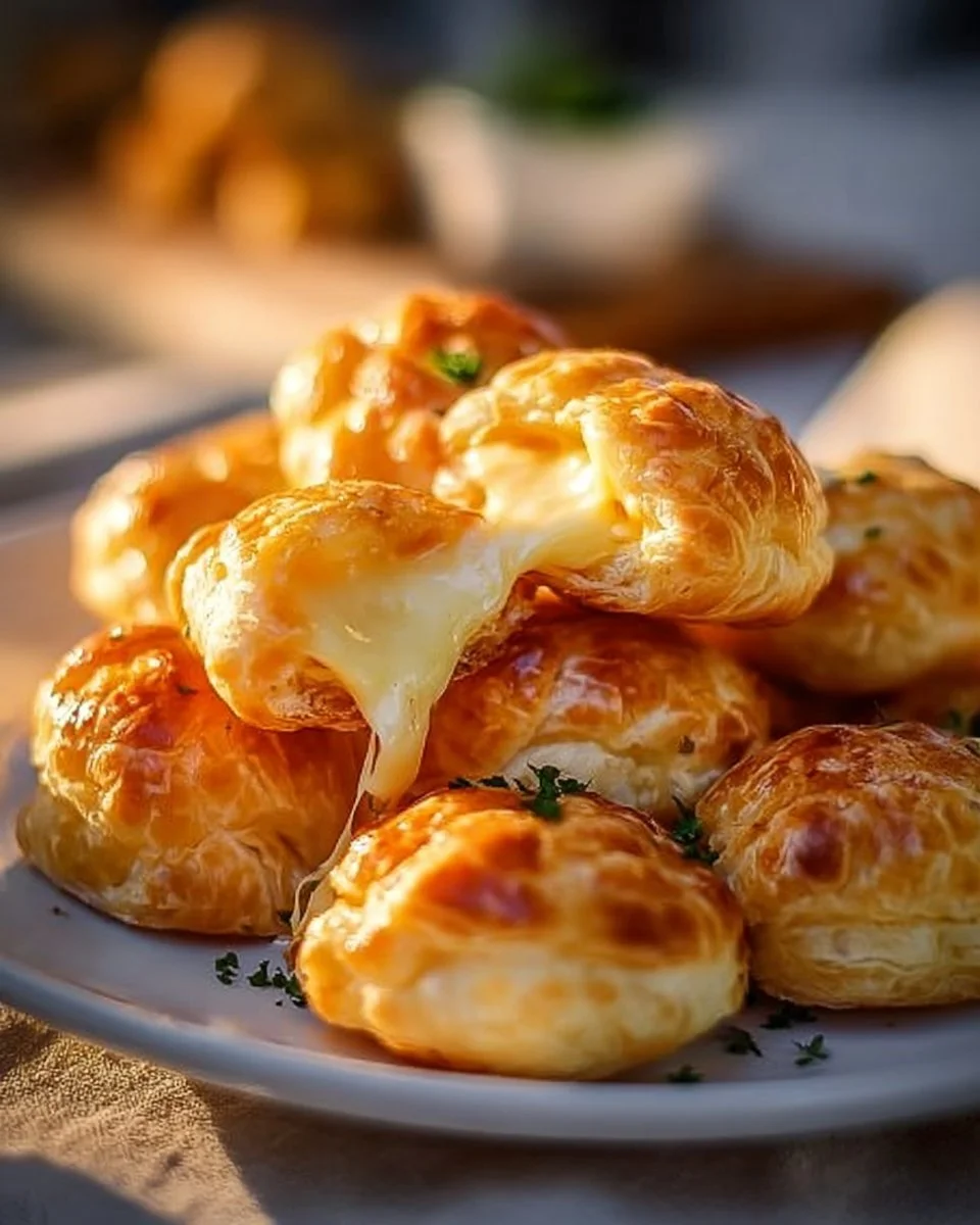 Käse Puff Snacks - knusprige Snacks mit intensivem Käsegeschmack