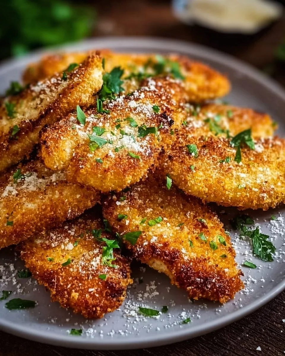 Knuspriges Parmesan Hähnchen im Airfryer