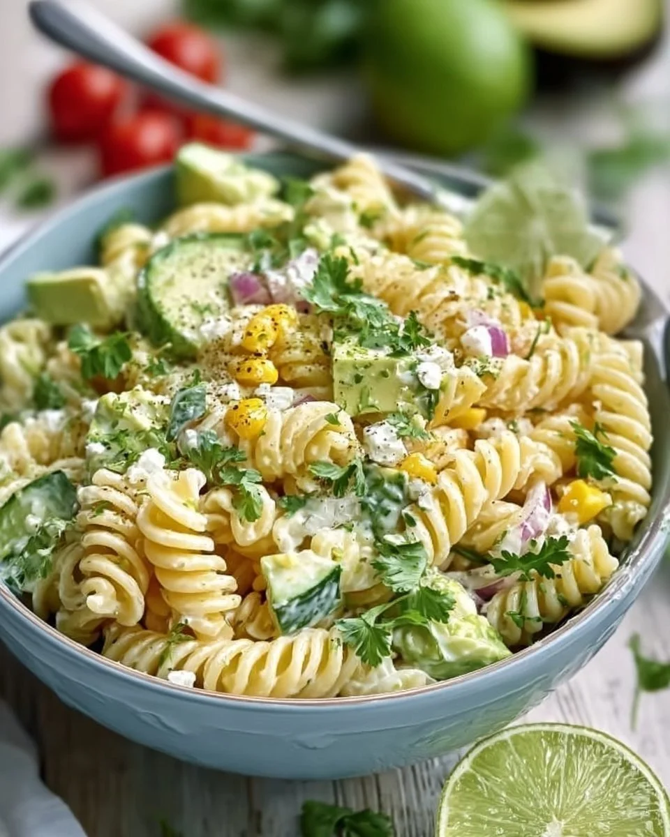 Koriander und Limetten-Pasta-Salat