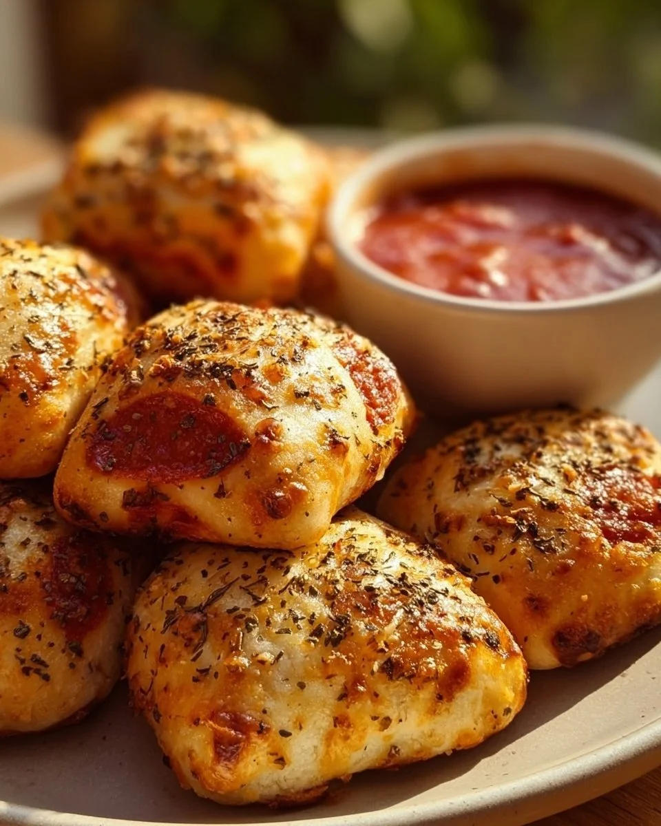 Krosse Heißluftfritteusen-Pizzaröllchen