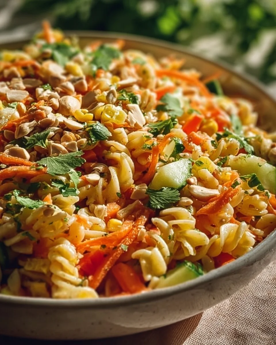 Limetten Crunch Nudelsalat