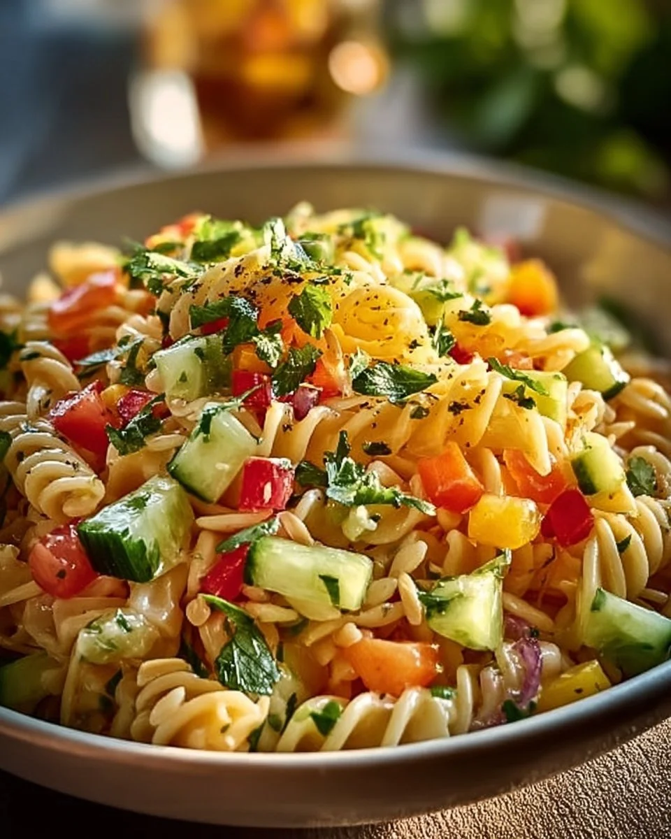 Limetten Crunch Nudelsalat