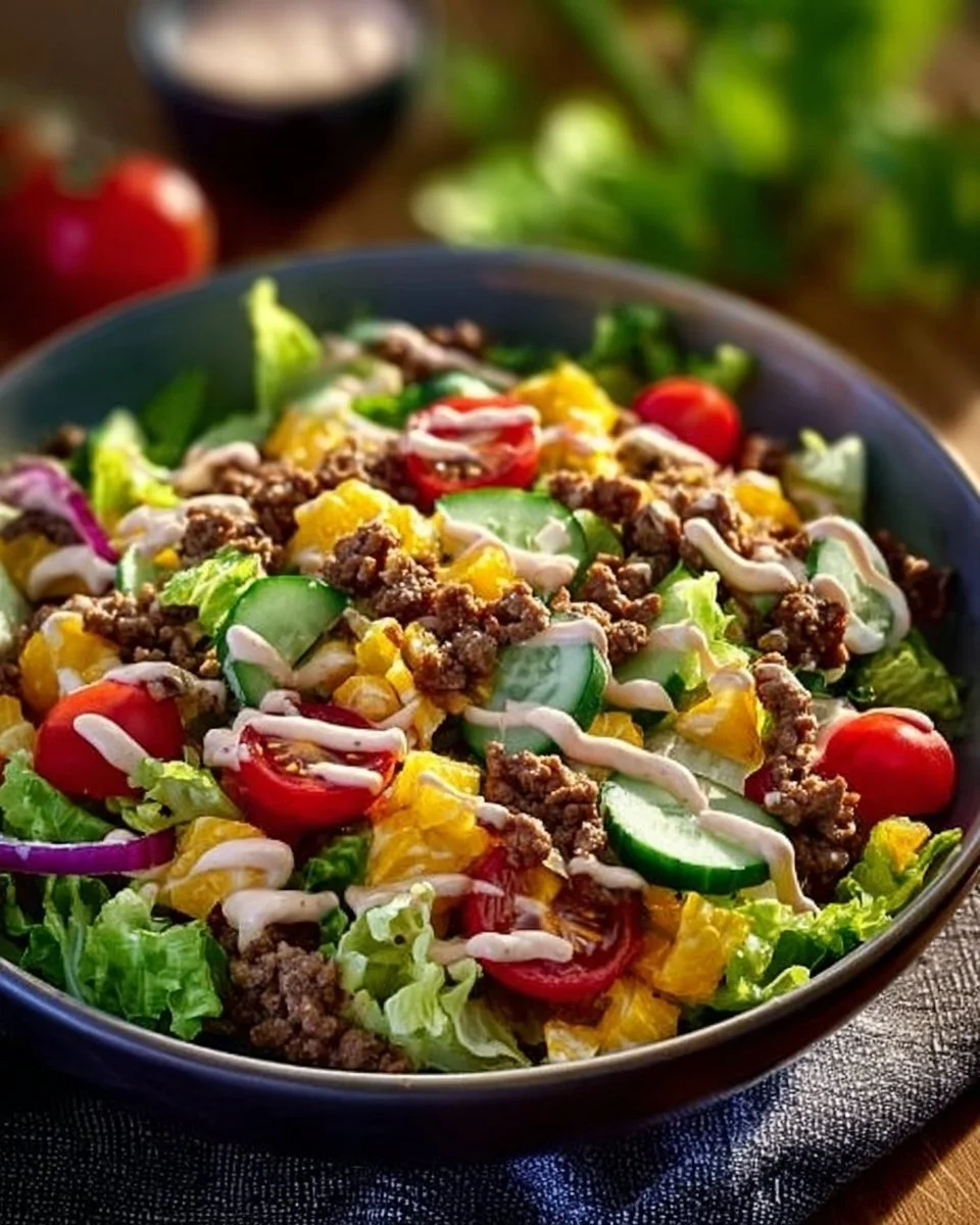 Low Carb Big Mac Salat