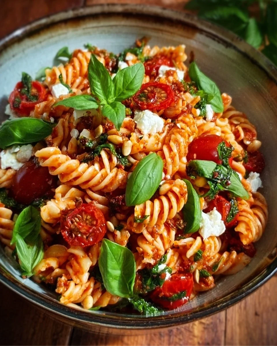 Mediterraner Nudelsalat