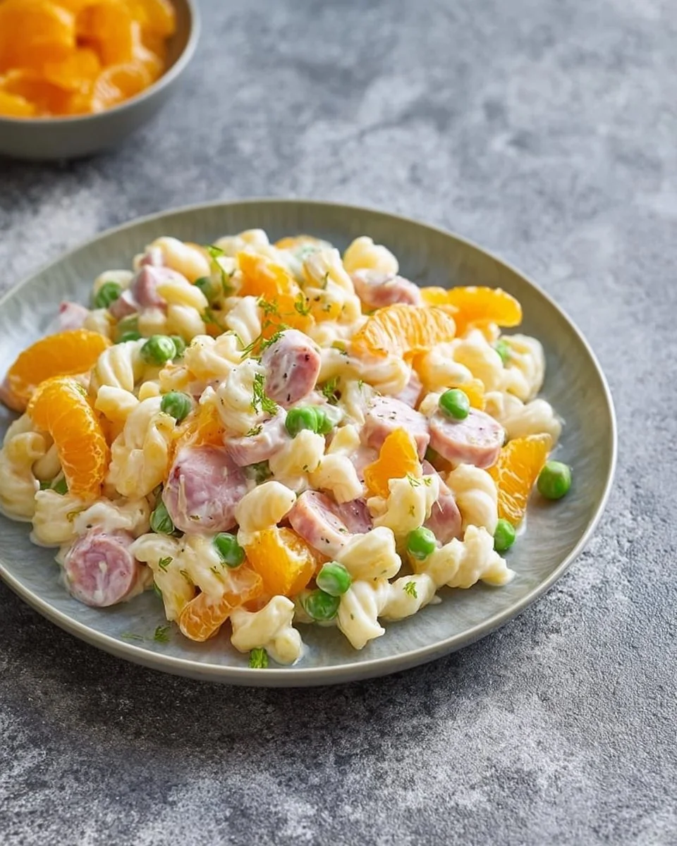 Nudelsalat mit Mandarinen