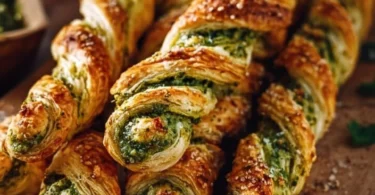 Pesto-Drehungen als leckere Snack-Option