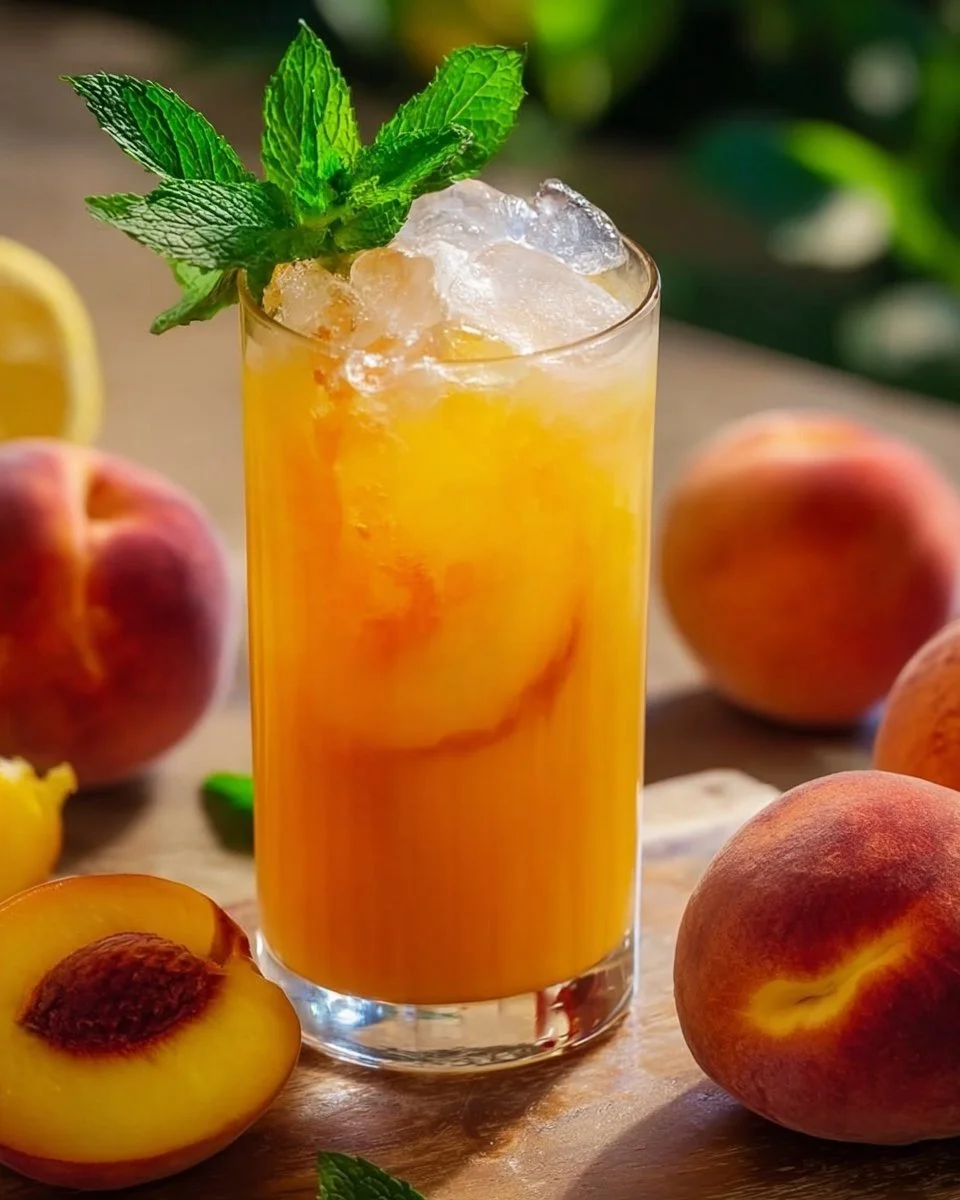 Pfirsich-Limonade