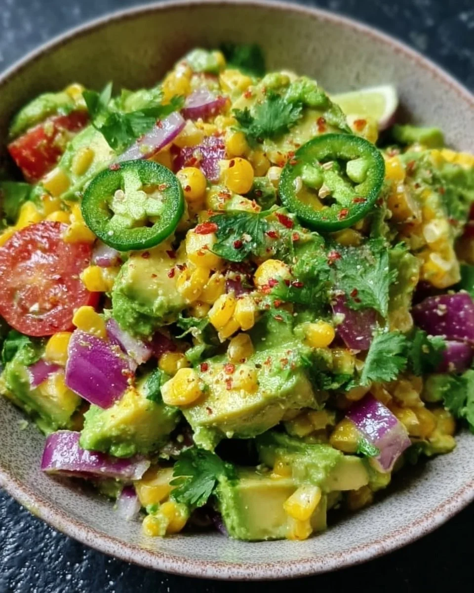 Quick Spring Avocado Corn Salad with Zesty Lime