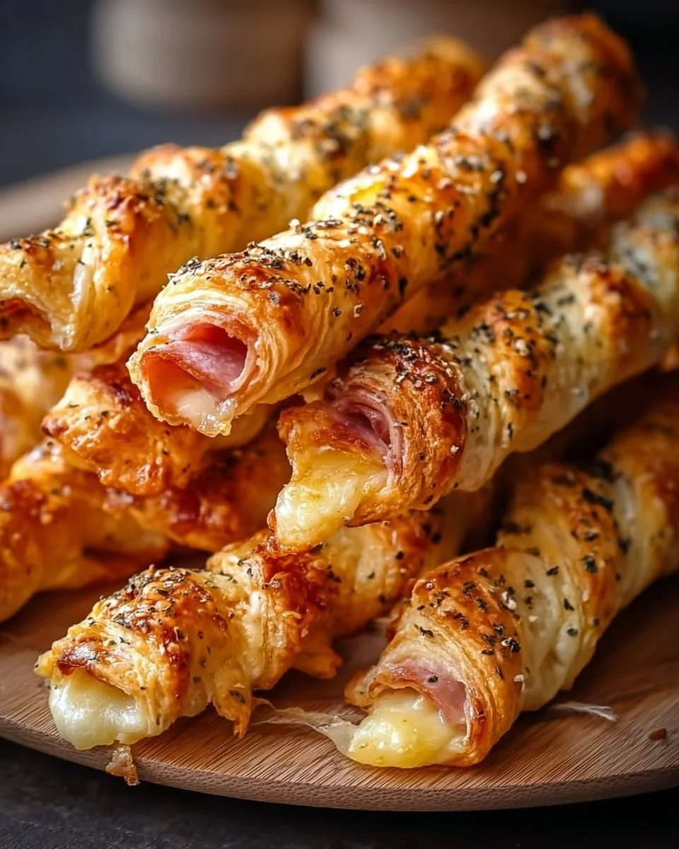 Leckere Rinder-Schinken-Käse-Sticks aus saftigem Rindfleisch und würzigem Käse.