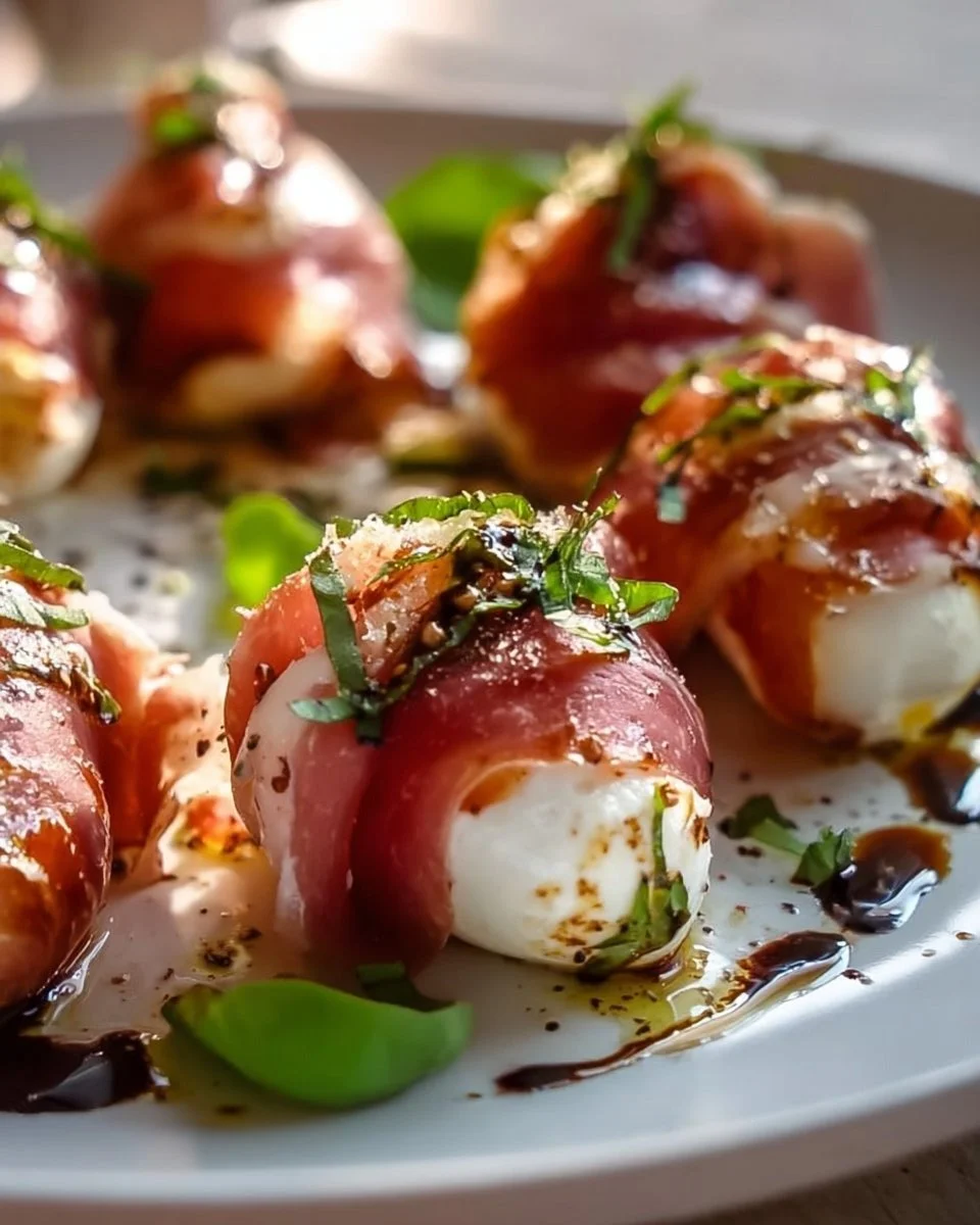 Rindfleisch-Prosciutto-Mozzarella-Häppchen