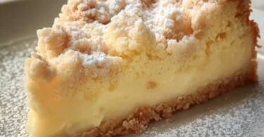 Leckerer Vanillepudding Streuselkuchen vom Blech mit Streuseln