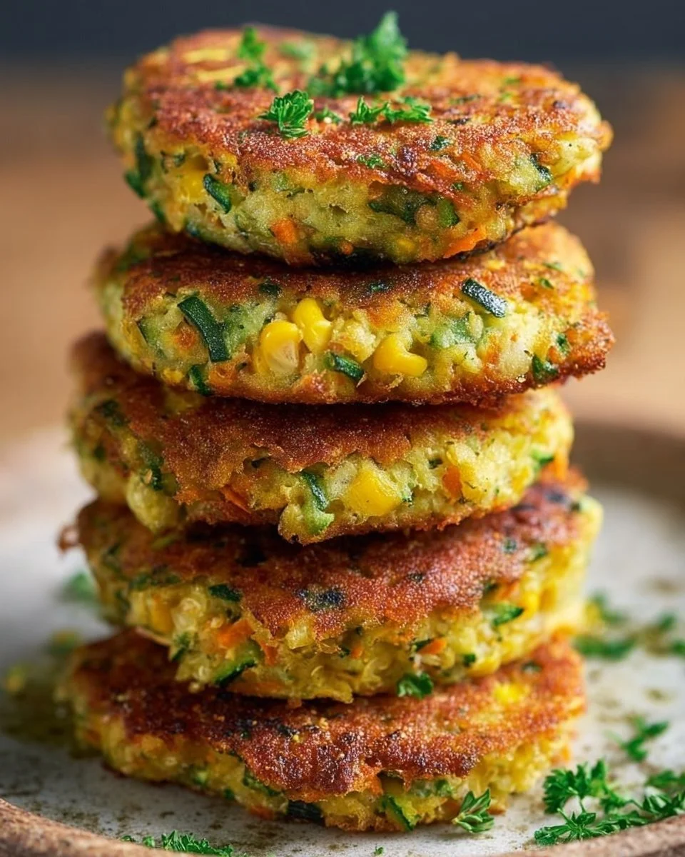 Vegetable patties from the air fryer
