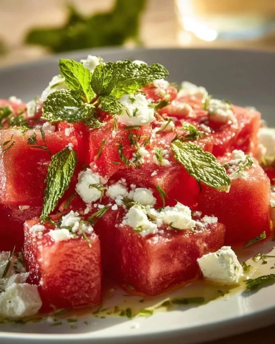 Wassermelonen-Feta-Salat