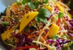 Asiatischer Spitzkohl-Mango-Salat mit frischen Zutaten