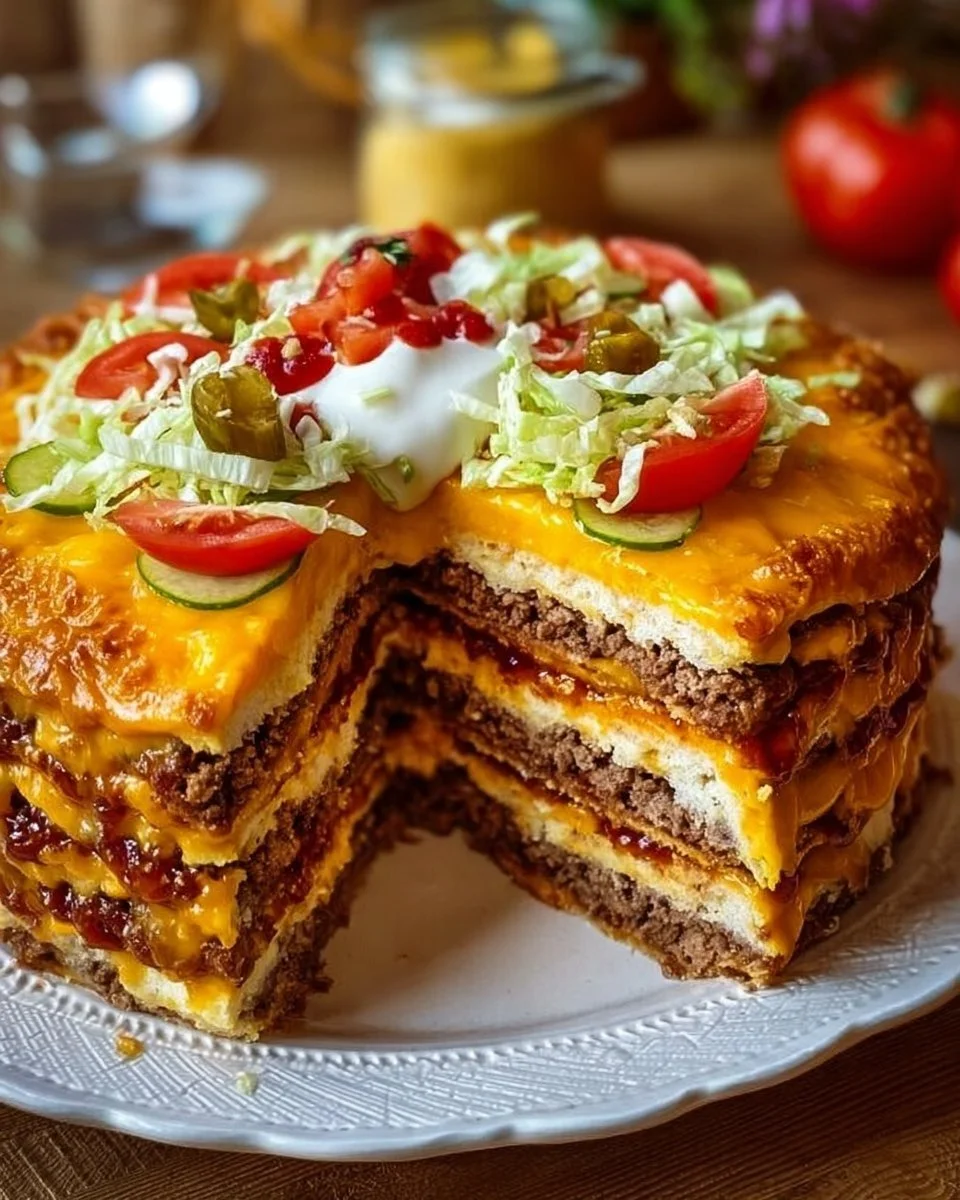 Cheeseburger-Torte