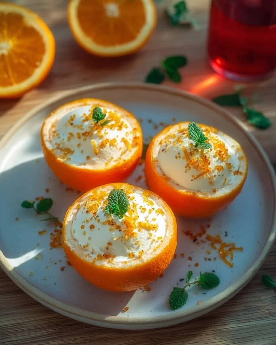 Cremiges Aperol Orangen Eis