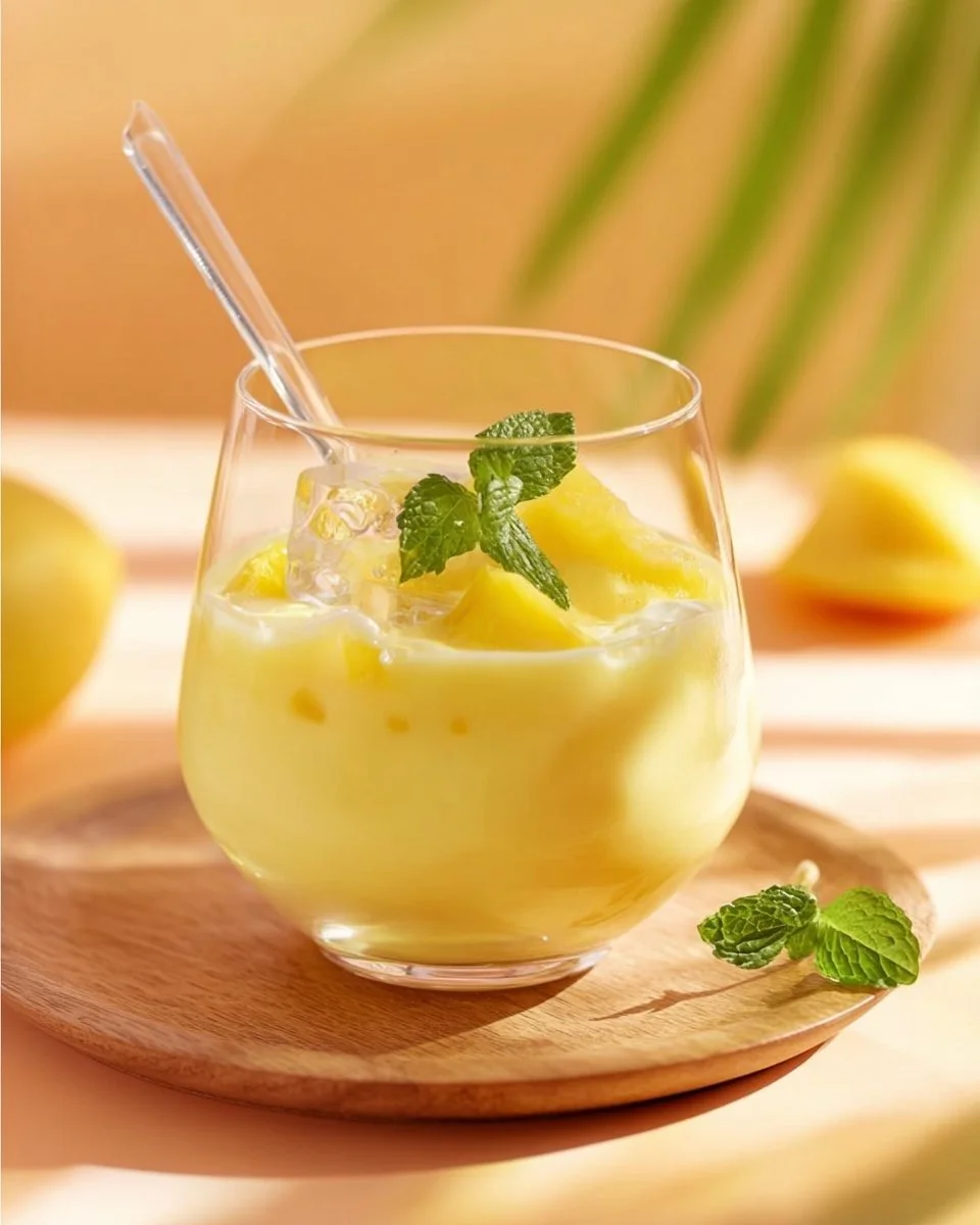 Eierlikörbowle mit Ananas und Sekt