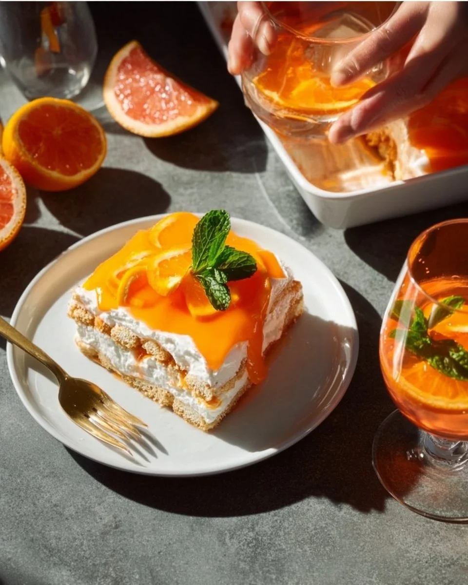 Fruchtiges Aperol Spritz-Tiramisu