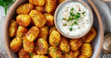 Köstliche Gnocchi aus dem Air Fryer, frisch zubereitet und knusprig!