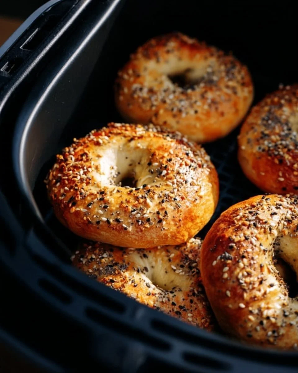 Heißluftfritteusen-Bagels
