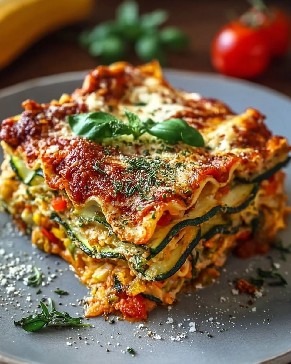Hohe Protein-Gemüse-Lasagne