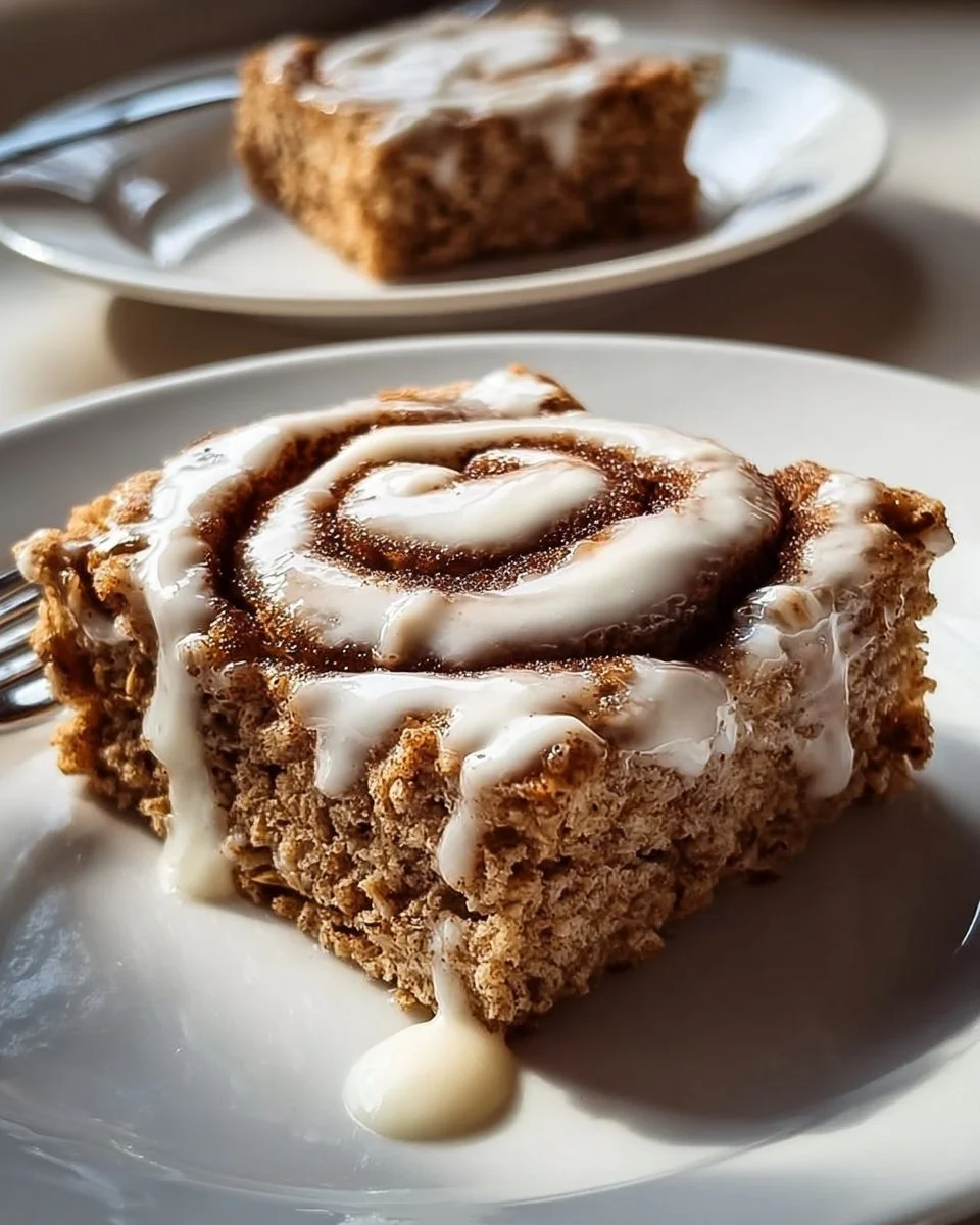 Hohe Protein Zimtschnecken Haferauflauf