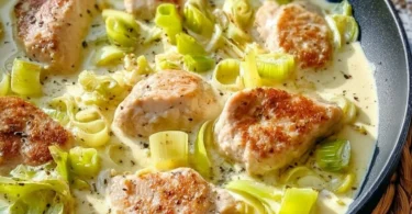 Leckeres Low Carb Hähnchen Gericht auf einem Teller mit frischen Zutaten