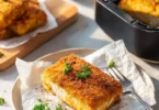 Panierter Feta aus der Heißluftfritteuse, knusprig und lecker
