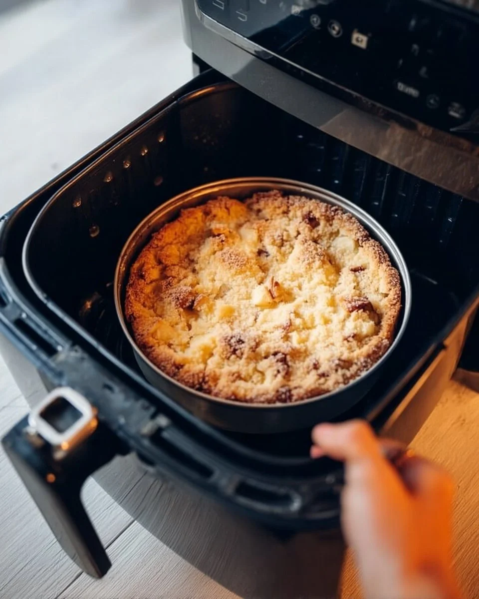 Schneller Apfelkuchen aus der Heißluftfritteuse