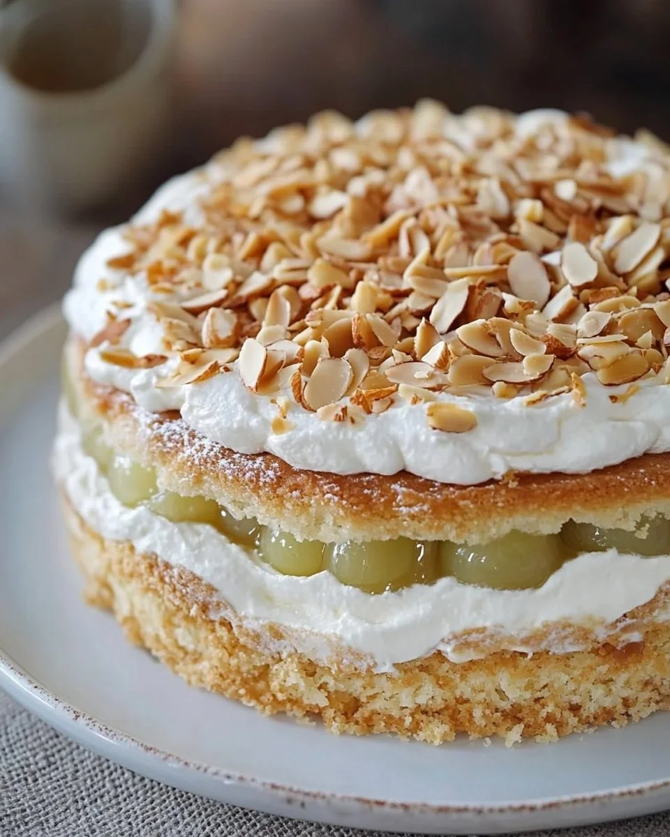 Stachelbeer-Baiser-Torte