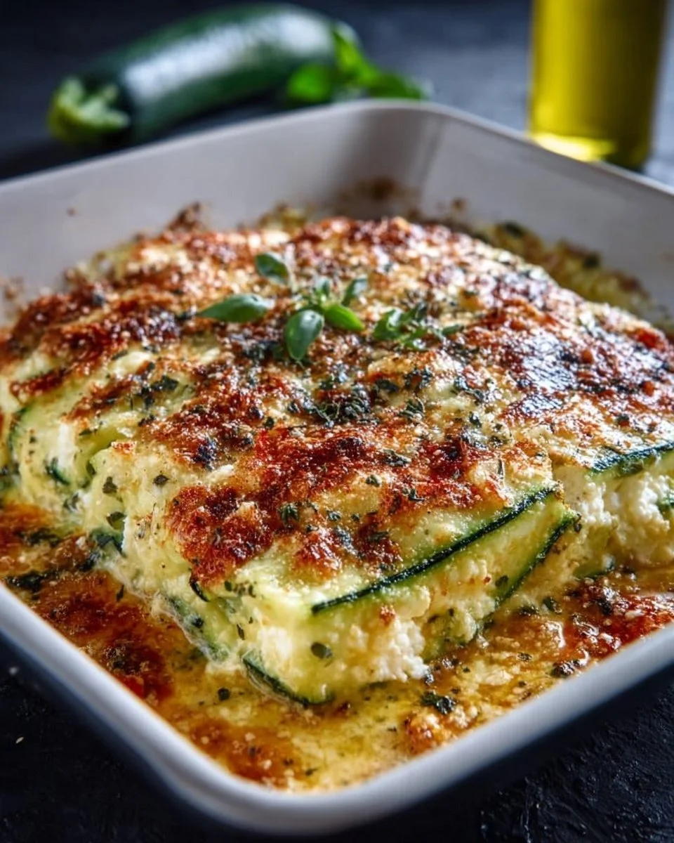 Zucchini-Cottage Cheese Casserole